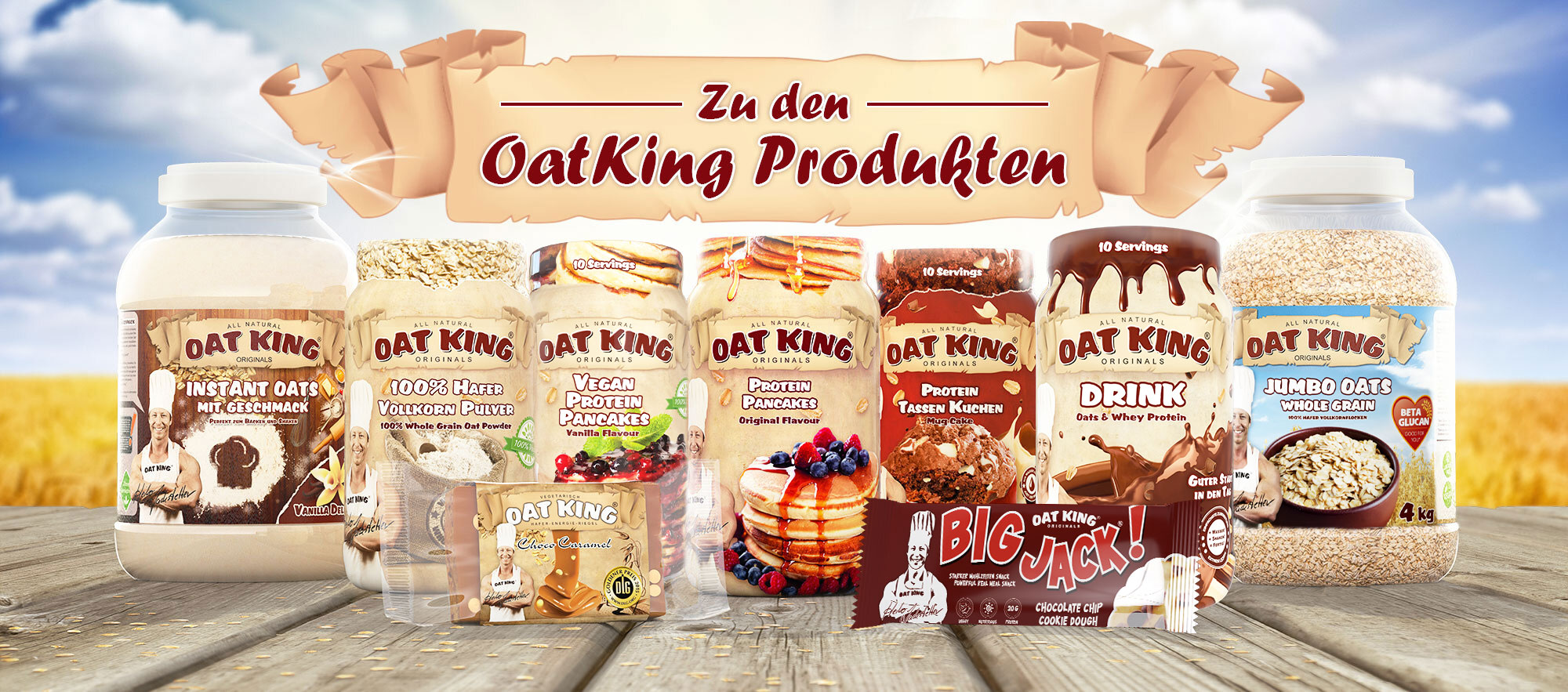 OatKing Produktübersicht (Bild mit Link auf OatKing Shopseite)